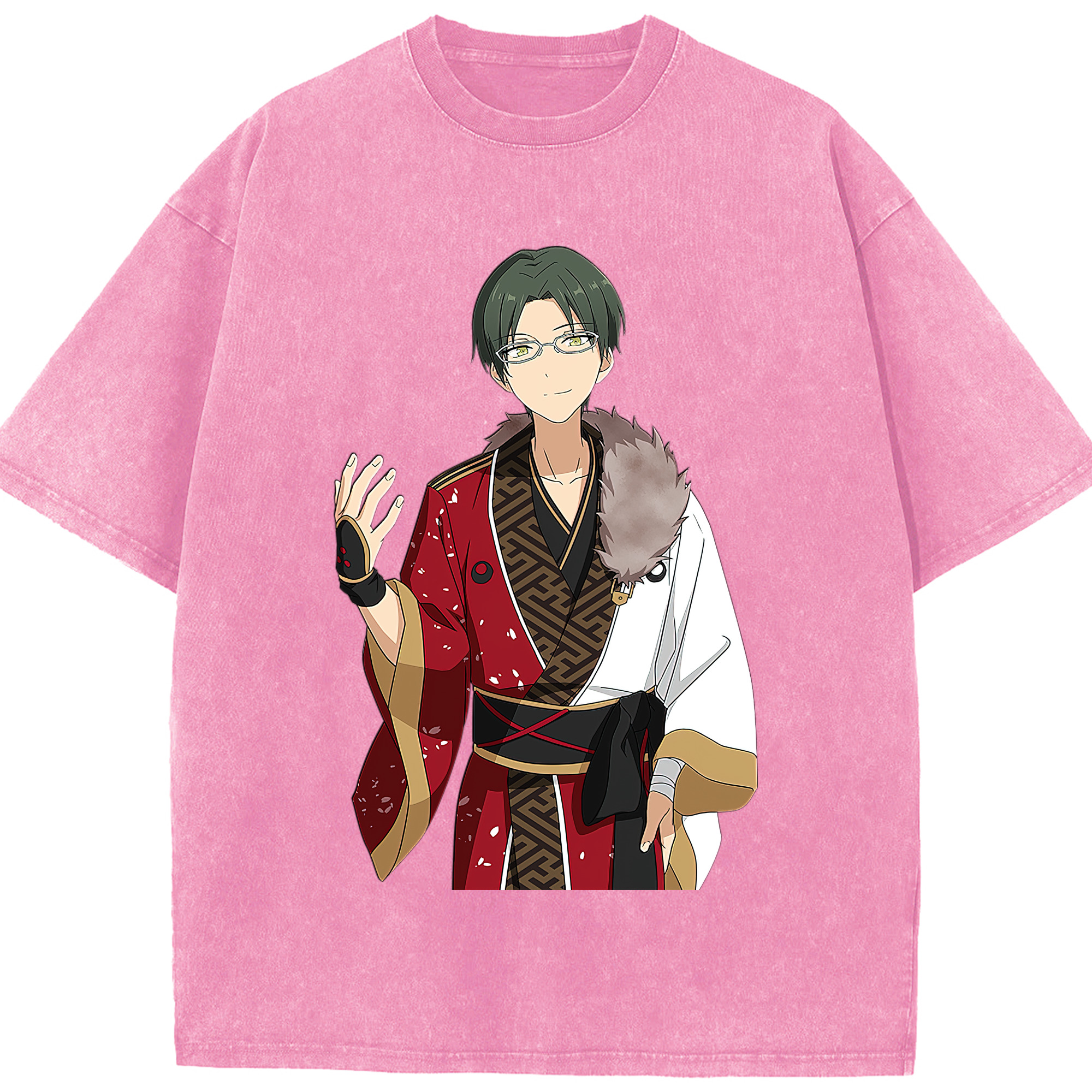 （画像用） あんさんぶるスターズ! Ensemble Stars 綿100% ヴィンテージ風 半袖Tシャツ（フロントプリント）